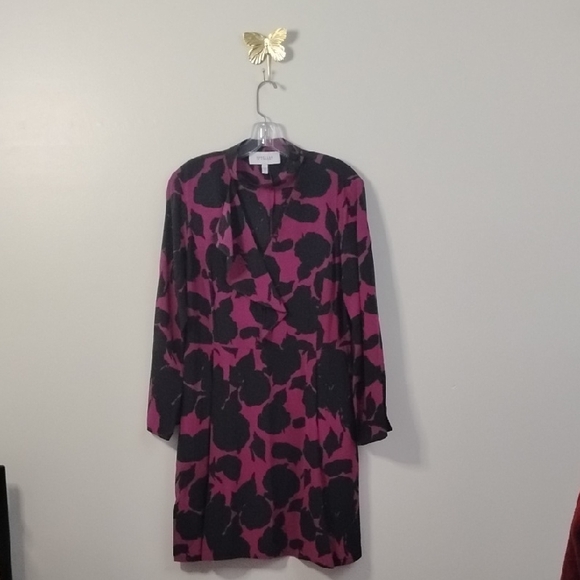 Derek Lam Dresses & Skirts - Derek Lam 10 Crosby Abstract Midi Dress Size 12 100% Silk Luxury